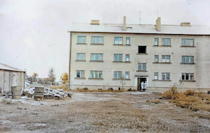 In 1962, this three story building was erected. Tanya and her daughters Julya and Raisa lived from 1962 until 1989.   Tanya lived on the third floor, but her window was on the other side of the building.